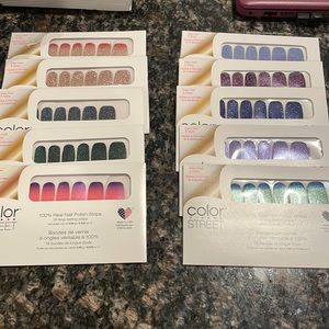 Lot of brand new color street press on nail polish